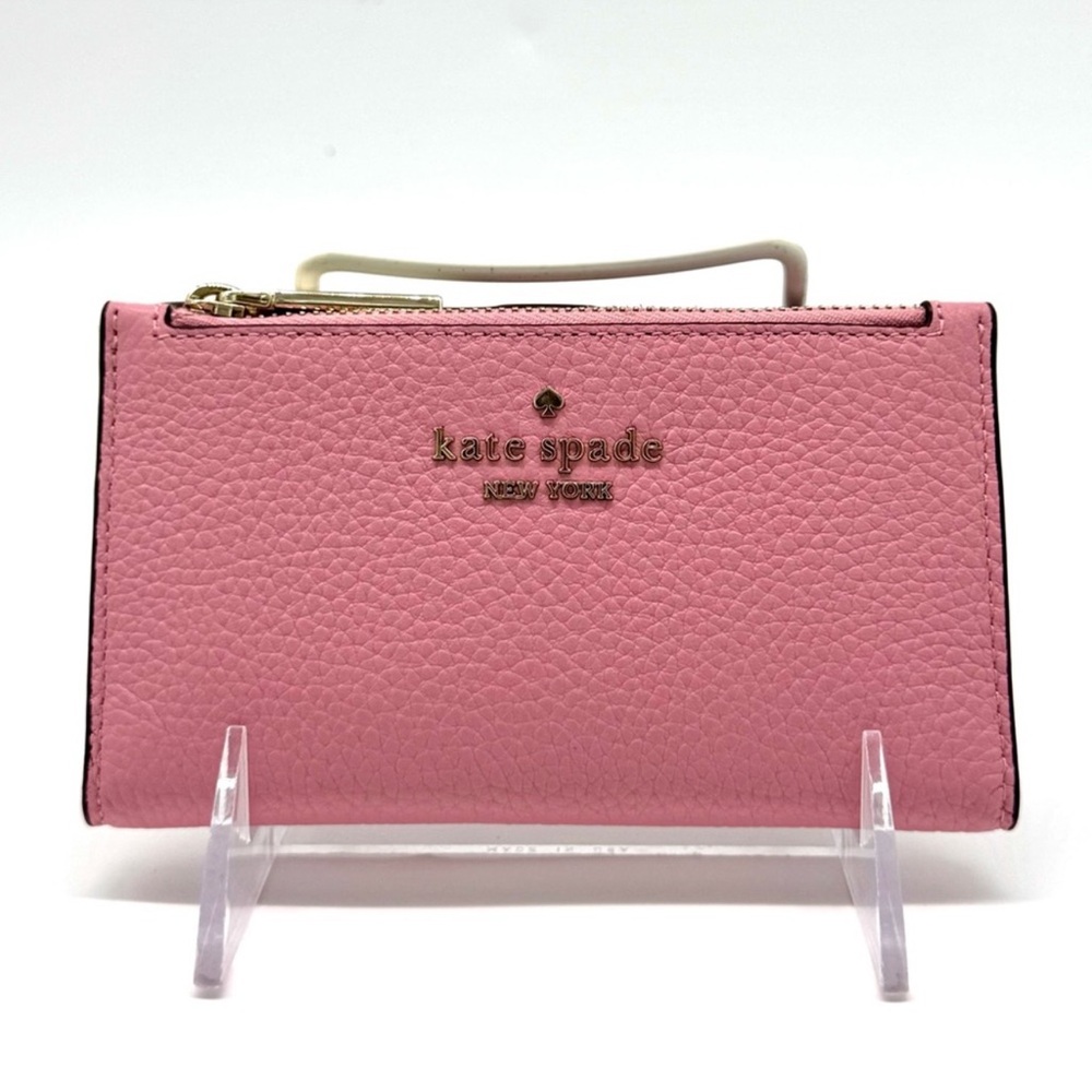 Kate Spade Leila Small Slim Bifold Wallet Pink - Picture 2 of 9